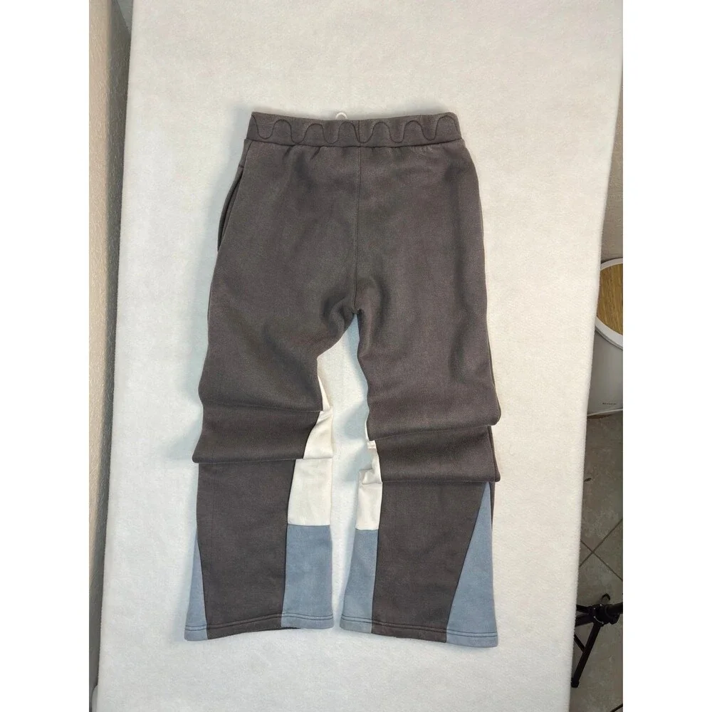 Off To Better OTB Multi-Tone Flare Sweatpants Gray Colorblock Men's Size Medium - Picture 2 of 7